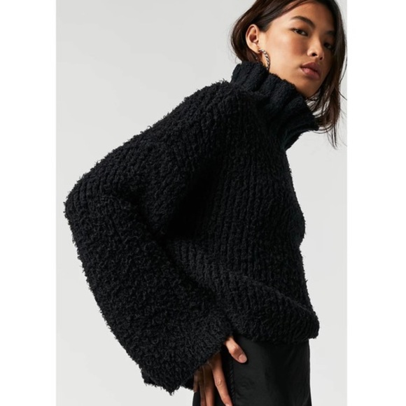 Free People Sweaters - Free People Oversized High Neck Cozy Sweater Medium